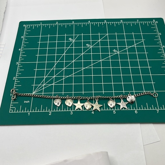 50's 60’s BETA SIGMA PHI Heart Star Charm Vintage Members Bracelet 925 Silver - Picture 14 of 15